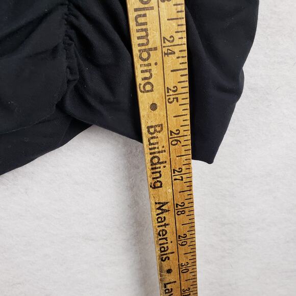 Lucy L Full Zip Performance Athletic Jacket Solid Black Lightweight Scrunch - Picture 8 of 9